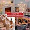 Christmas Garland with Lights (Christmas Garland 2 Pack) 9.25 x 9.14 x 2.12 inches